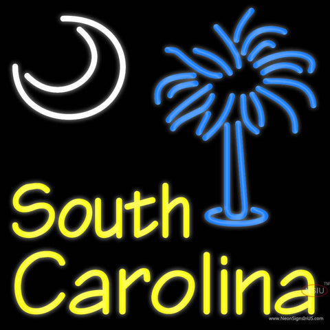 Custom South Carolina Real Neon Glass Tube Neon Sign