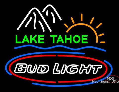 Custom South Lake Tahoe Bud Light Neon Sign  