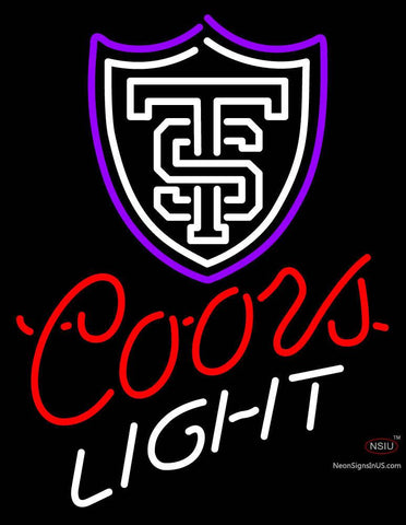 Custom St Thomas Tommies And Coors Light Logo Neon Sign 