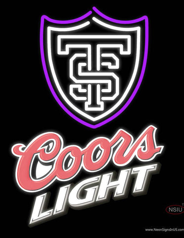 Custom St Thomas Tommies And Coors Light Logo Real Neon Glass Tube Neon Sign