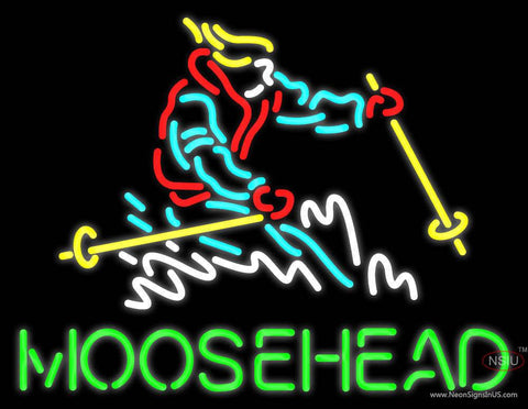 Custom Steamboat Moosehead Beer Real Neon Glass Tube Neon Sign