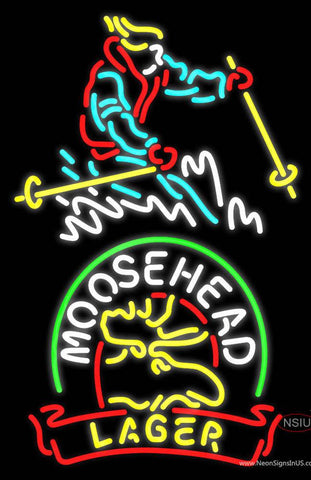 Custom Steamboat Moosehead Beer Real Neon Glass Tube Neon Sign