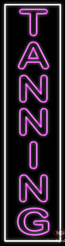 Vertical Tanning with Border Real Neon Glass Tube Neon Sign 