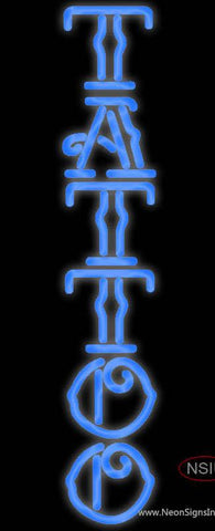 Tattoo Rich Blue Real Neon Glass Tube Neon Sign 