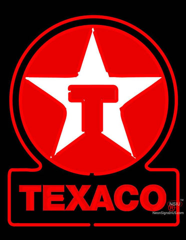 Texaco Logo Neon Sign
