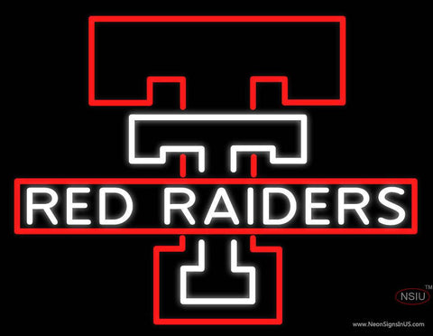 Custom Texas Tech Red Raiders Real Neon Glass Tube Neon Sign