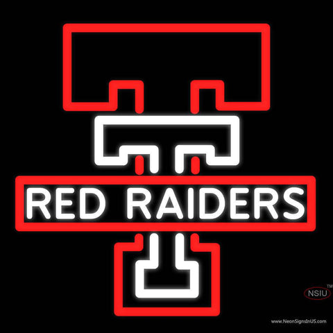 Custom Texas Tech Red Raiders Real Neon Glass Tube Neon Sign