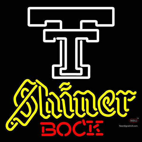 Custom Texas Tech Shiner Bock Neon Sign 