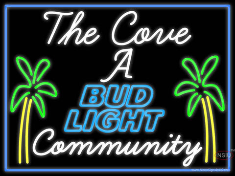 Custom The Cove Bud Light Real Neon Glass Tube Neon Sign 