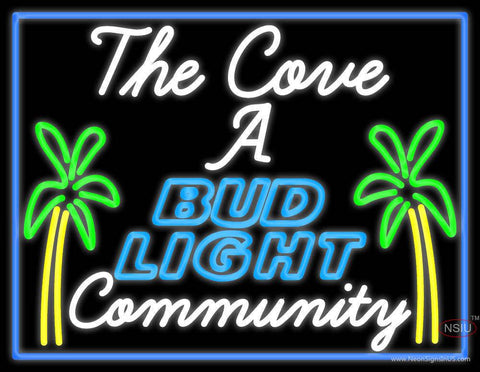 Custom The Cove Bud Light Real Neon Glass Tube Neon Sign 7