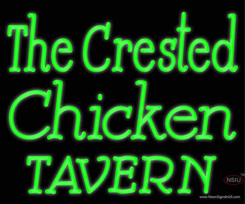 Custom The Crested Chicken Tavern Real Neon Glass Tube Neon Sign