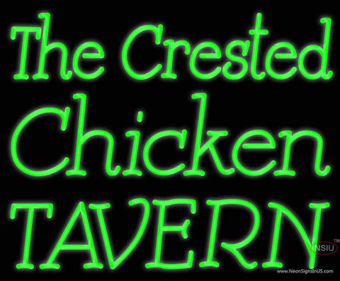 Custom The Crested Chicken Tavern Real Neon Glass Tube Neon Sign