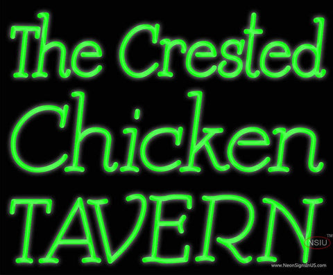 Custom The Crested Chicken Tavern Real Neon Glass Tube Neon Sign 