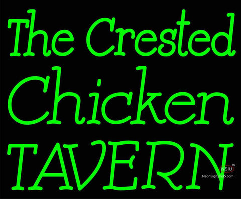 Custom The Crested Chicken Tavern Neon Sign  