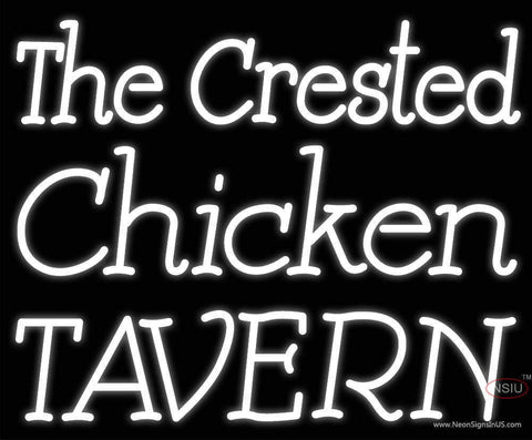 Custom The Crested Chicken Tavern Real Neon Glass Tube Neon Sign 