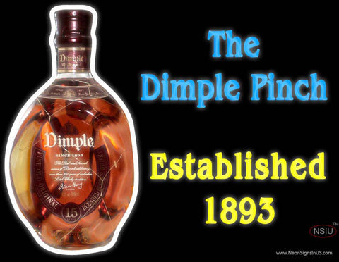 Custom The Dimple Pinch Real Neon Glass Tube Neon Sign