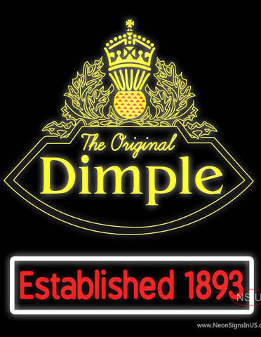 Custom The Dimple Pinch Real Neon Glass Tube Neon Sign