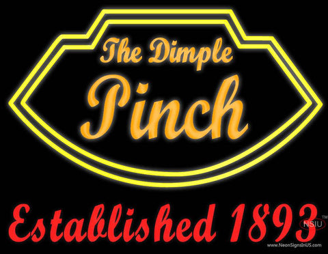 Custom The Dimple Pinch Real Neon Glass Tube Neon Sign