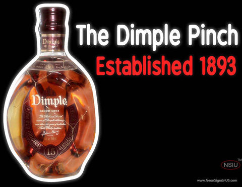 Custom The Dimple Pinch Real Neon Glass Tube Neon Sign