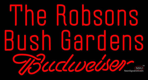 Custom The Robsons Bush Gardens Budweiser Neon Sign  