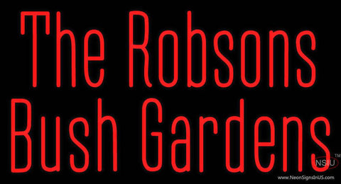 Custom The Robsons Bush Gardens Real Neon Glass Tube Neon Sign 