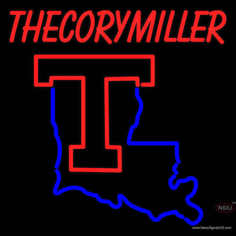 Custom Thecorymiller Louisiana Tech Real Neon Glass Tube Neon Sign 