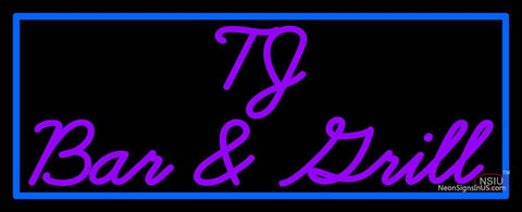 Custom Tj Bar And Grill Neon Sign  