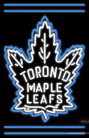 Custom Toronto Maple Leafs  7 Primary Logo Real Neon Glass Tube Neon Sign