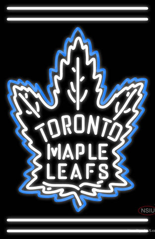 Custom Toronto Maple Leafs  7 Primary Logo Real Neon Glass Tube Neon Sign