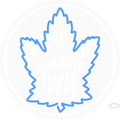 Custom Toronto Maple Leafs  7 Primary Logo Real Neon Glass Tube Neon Sign