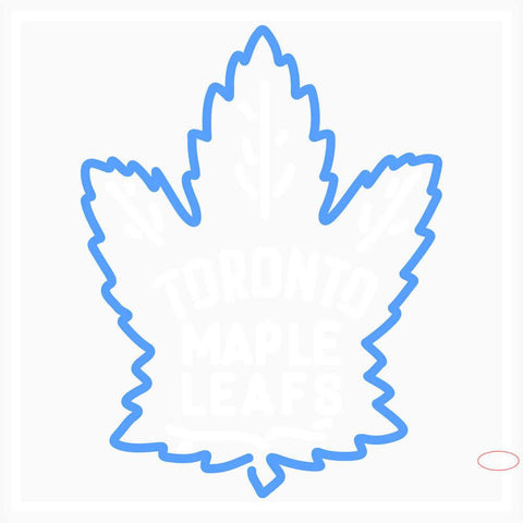 Custom Toronto Maple Leafs  7 Primary Logo Real Neon Glass Tube Neon Sign