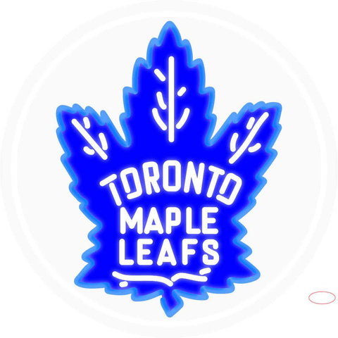 Custom Toronto Maple Leafs  7 Primary Logo Real Neon Glass Tube Neon Sign