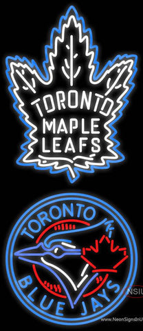 Custom Toronto Maple Leafs  7 Primary Logo Real Neon Glass Tube Neon Sign