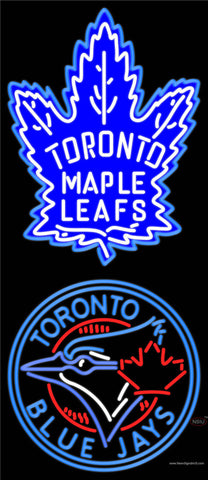 Custom Toronto Maple Leafs  7 Primary Logo Real Neon Glass Tube Neon Sign 7