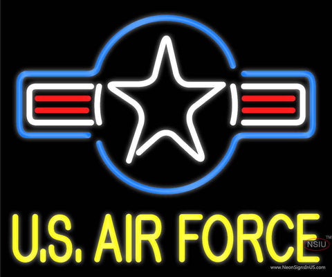Custom Us Air Force Real Neon Glass Tube Neon Sign 