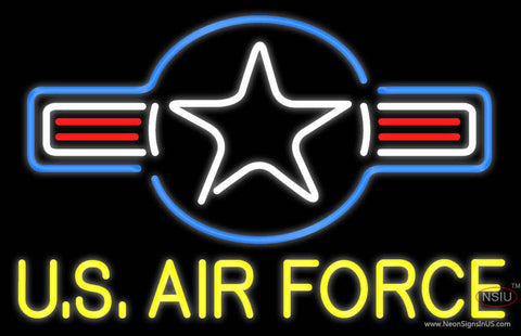 Custom Us Air Force Real Neon Glass Tube Neon Sign