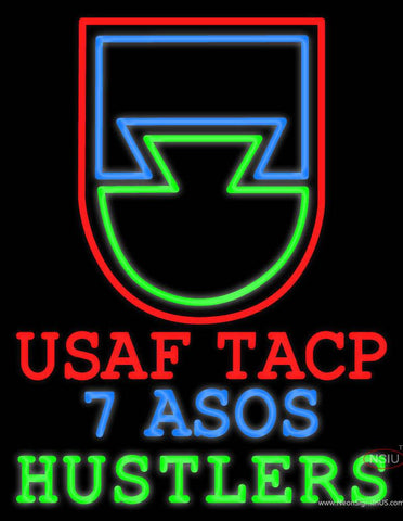 Custom Usaf Tacp 7 Asos Hustlers Real Neon Glass Tube Neon Sign 