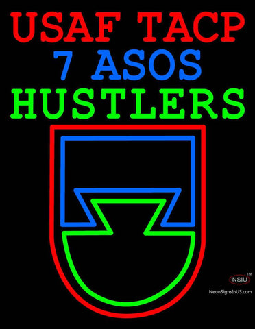 Custom Usaf Tacp 7 Asos Hustlers Neon Sign  