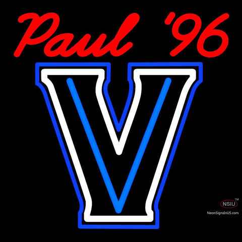 Custom V Neon Sign  