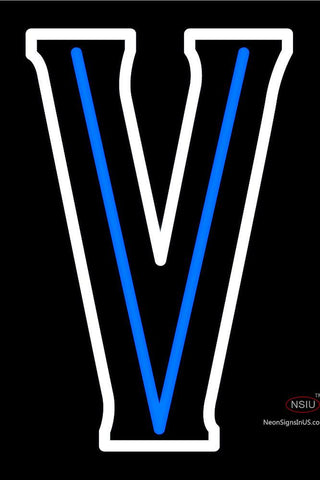Custom V Neon Sign  