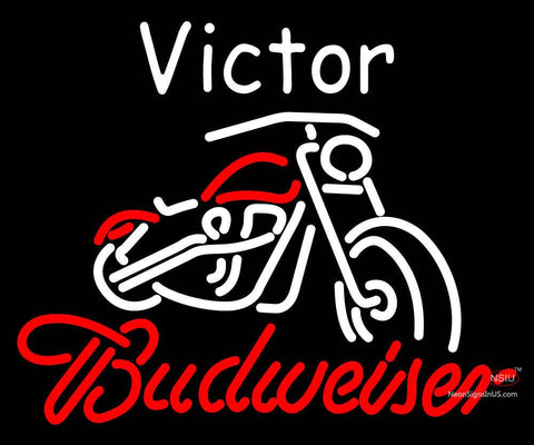 Custom Victor Budweiser Neon Sign  