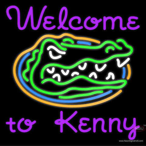 Custom Welcome To Kenny Real Neon Glass Tube Neon Sign 