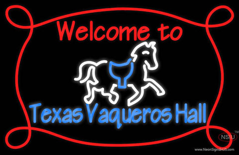 Custom Welcome To Texas Vaqueros Hall Real Neon Glass Tube Neon Sign 7 