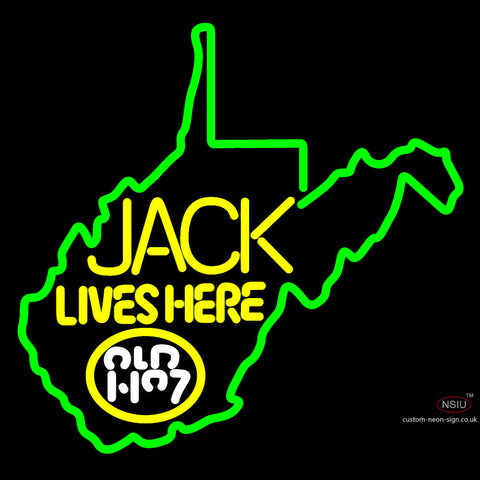 West Viginia Jack Lives Here Neon Sign  