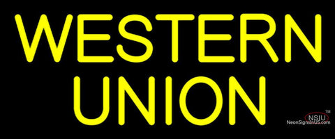 Custom Western Union Neon Sign  