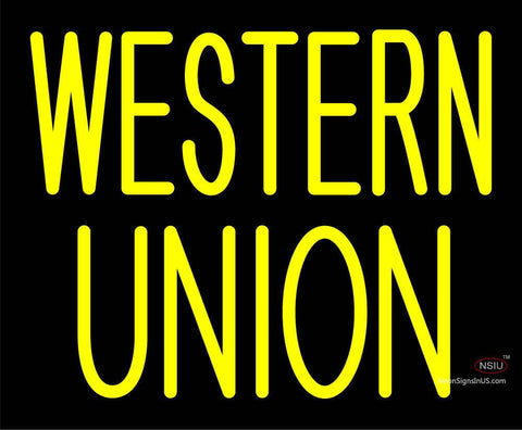 Custom Western Union Neon Sign  
