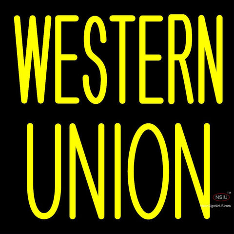 Custom Western Union Neon Sign  
