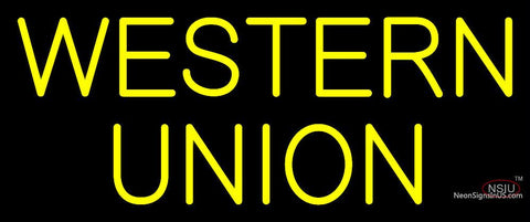 Custom Western Union Neon Sign  