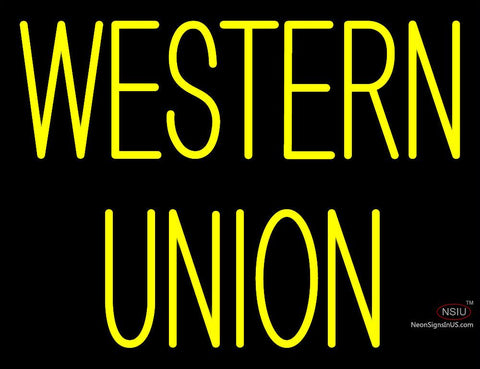 Custom Western Union Neon Sign  