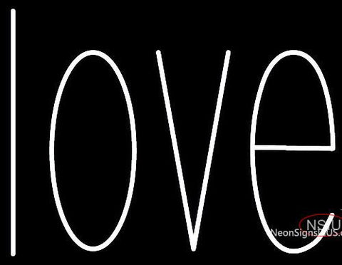 Custom White Love Neon Sign 7 
